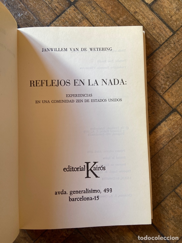 Libros de segunda mano: Reflejos en la nada - Janwillem van de Wetering - Kair&oacute;s (1976) - Foto 3