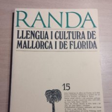 Libros de segunda mano: LLENGUA I CULTURA DE MALLORCA I DE FLORIDA (RANDA Nº 15). Lote 361440140