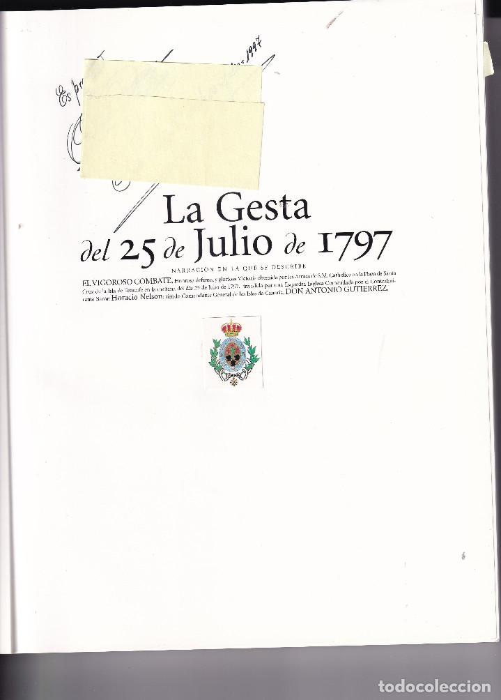 Libros de segunda mano: LA GESTA DEL 25 DE JULIO DE 1797 TENERIFE - Foto 2