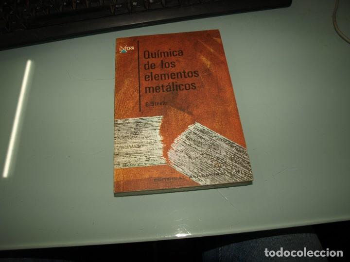 Libros de segunda mano: Quimica de los elementos metalicos,Steele - Foto 1