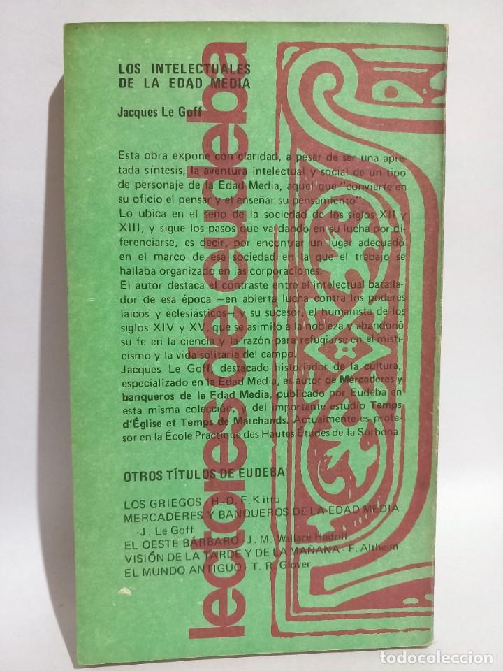Libros de segunda mano: Jacques Le Goff - Los Intelectuales de la Edad Media - Primera edici&oacute;n en espa&ntilde;ol - 1971 - Foto 5