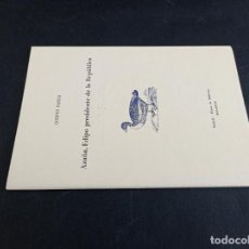 Libros de segunda mano: 1978 - CORPUS BARGA. AZAÑA, EDIPO PRESIDENTE DE LA REPÚBLICA. Lote 362600175