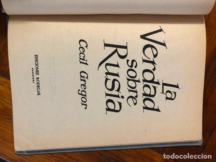 Libros de segunda mano: La verdad sobre Rusia - Cecil Gregor - Foto 3