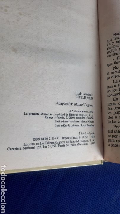 Libros de segunda mano: HOMBRECITOS, LOUISE MAY ALCOTT, ESTADO ACEPTABLE - Foto 3