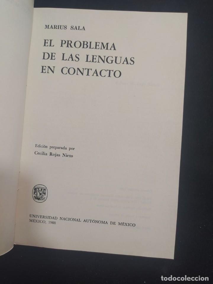Libros de segunda mano: EL PROBLEMA DE LAS LENGUAS EN CONTACTO. MARIUS SALA. 1&ordf; EDICION 1988. - Foto 2