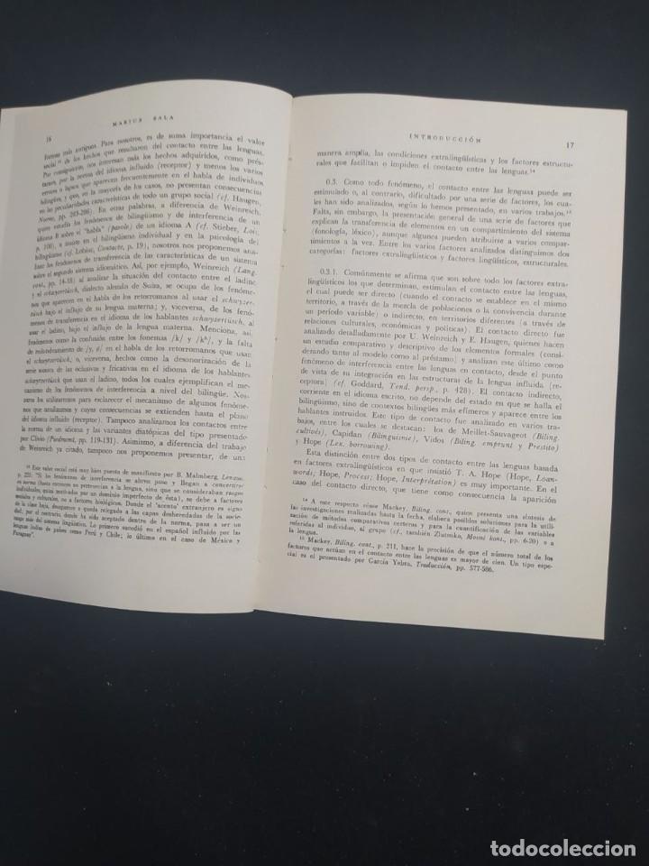Libros de segunda mano: EL PROBLEMA DE LAS LENGUAS EN CONTACTO. MARIUS SALA. 1&ordf; EDICION 1988. - Foto 3