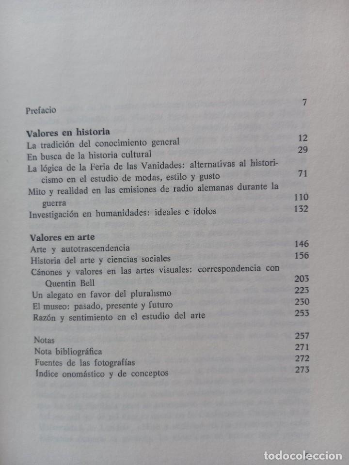 Libros de segunda mano: IDEALES E &Iacute;DOLOS - E. H. GOMBRICH - ED. GUSTAVO GILI - 1981 - Foto 7