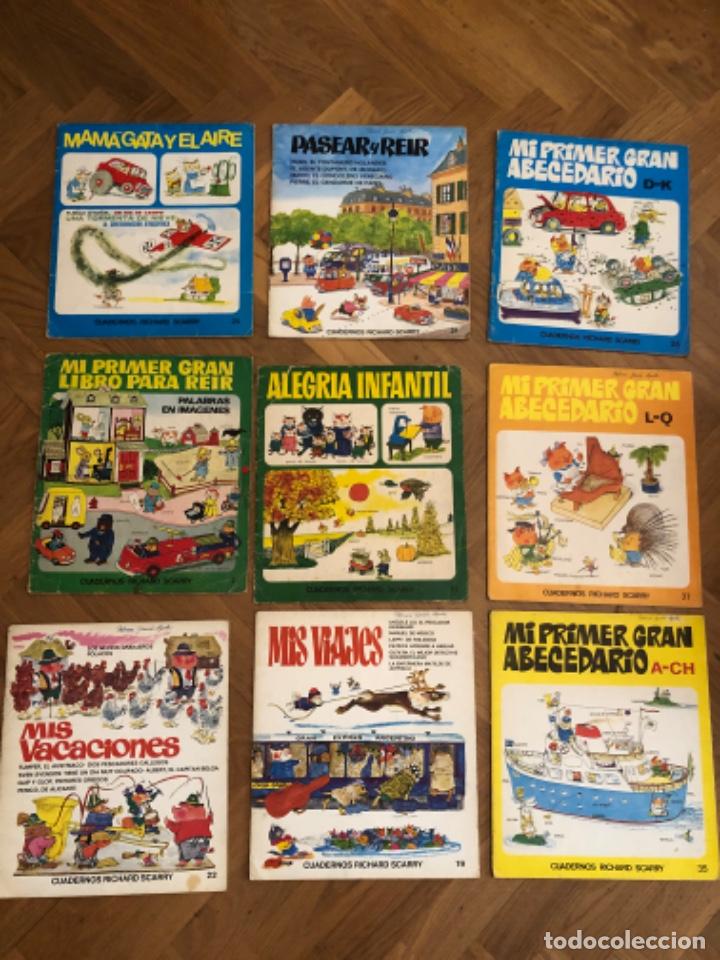 Libros de segunda mano: CUADERNOS RICHARD SCARRY LOTE DE 9 LIBROS - Foto 1