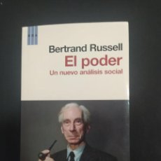 Libri di seconda mano: EL PODER . BERTRAND RUSSELL. UN NUEVO ANALISIS SOCIAL. ED. RBA. 2010.. Lote 362748955