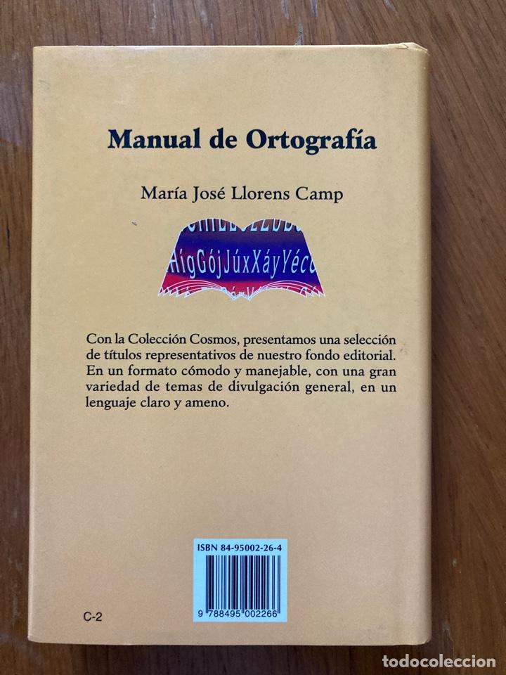 Libros de segunda mano: Manual de ortograf&iacute;a &ndash; M. Jos&eacute; Llor&eacute;ns Camp - Foto 2