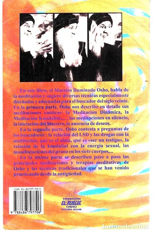Libros de segunda mano: MEDITACI&Oacute;N: EL ARTE DEL &Eacute;XTASIS OSHO - Foto 2