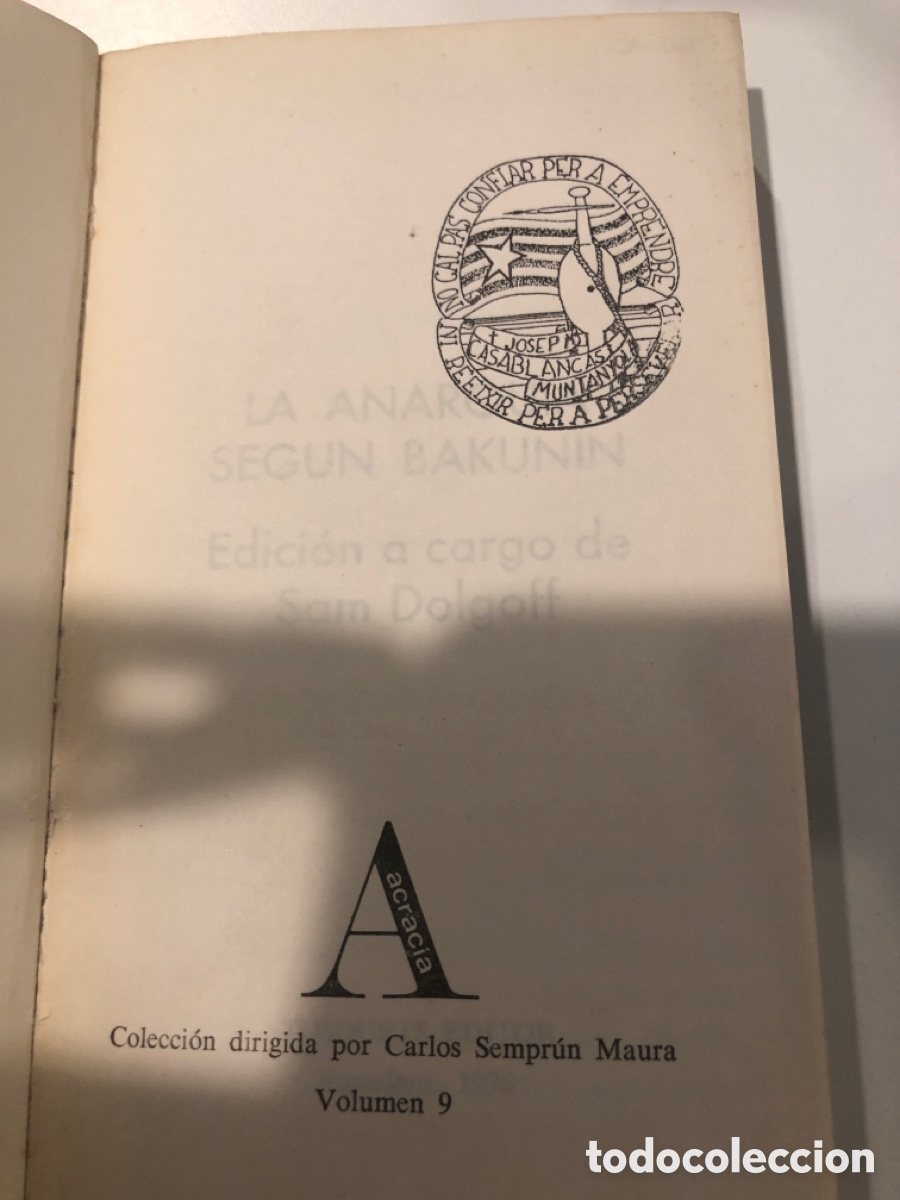 Libros de segunda mano: La anarquia segun Bakunin. Tusquets editor - Foto 2