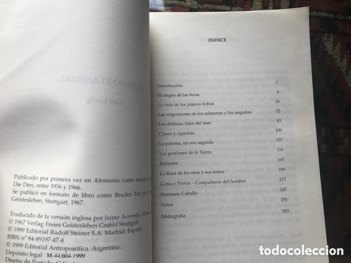 Libros de segunda mano: Hermano animal. Karl Konig - Foto 4