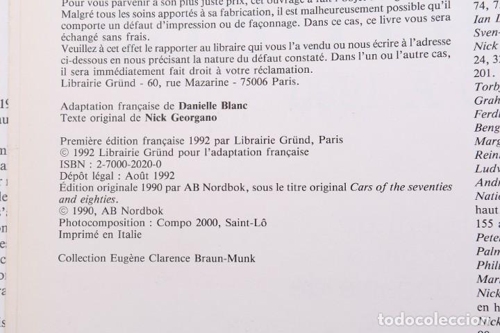 Libros de segunda mano: Les Voitures de 1970 a 1990. Regards - Foto 7