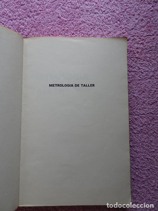 Libros de segunda mano: metrolog&iacute;a de taller ediciones urmo 1974 edici&oacute;n 1&ordf; Compain - Foto 2