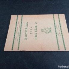 Libros de segunda mano: 1948 - RAFAEL ARESES VIDAL. HISTORIAL DE UN HERBARIO. Lote 363070510
