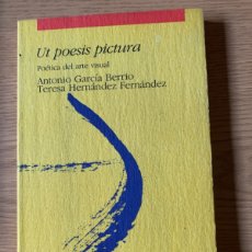 Libros de segunda mano: ANTONIO GARCÍA BERRIO: UT PICTURA POESIS. POÉTICA DEL ARTE VISUAL. Lote 363121825