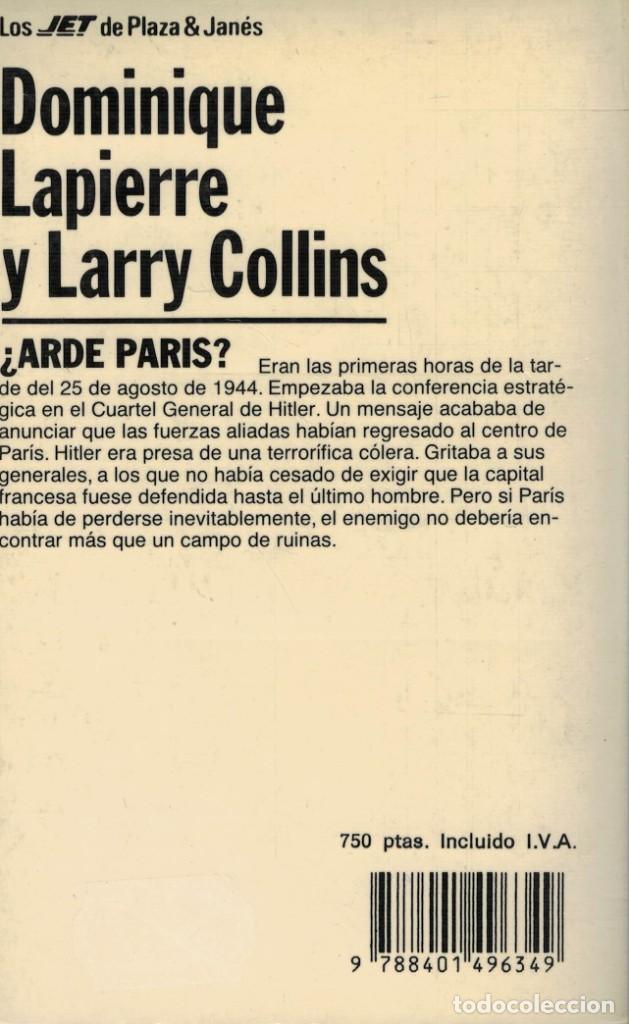 Libros de segunda mano: Dominique Lapierre y Larry Collins, &iquest;Arde Par&iacute;s? - Foto 2