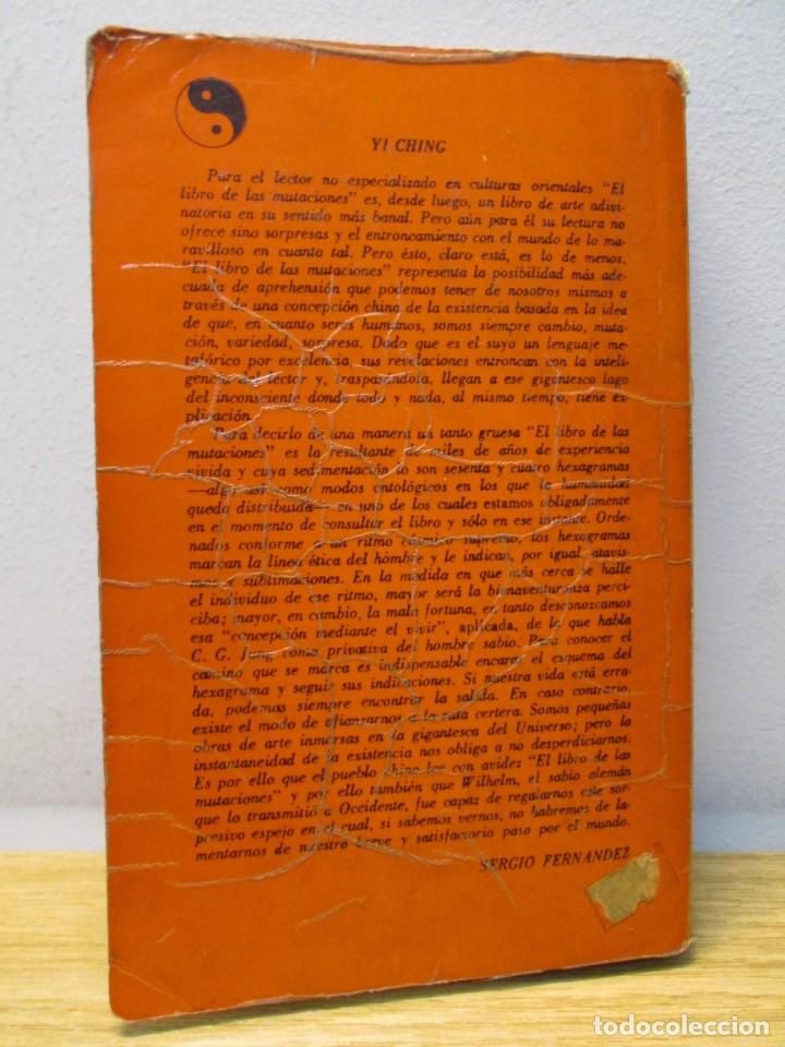 Libros de segunda mano: YI CHING. LIBRO DE LAS MUTACIONES. LINCE EDITORES. 1956. - Foto 17