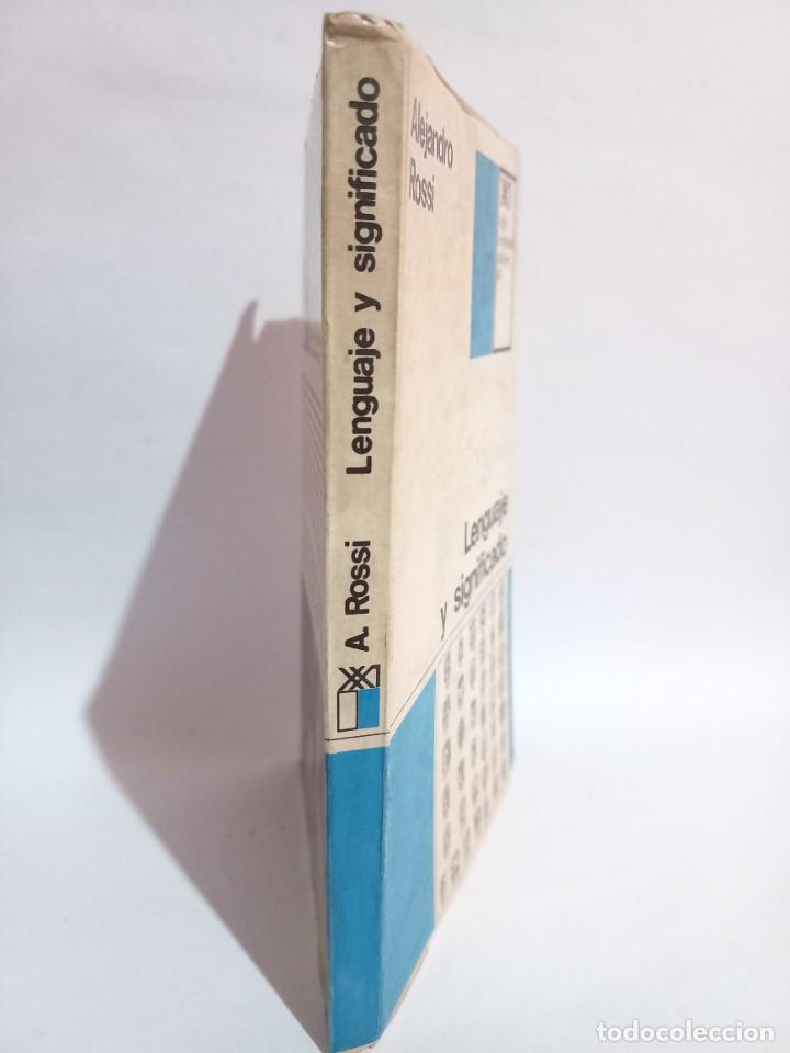 Libros de segunda mano: Alejandro Rossi - Lenguaje y Significado - Primera edici&oacute;n - 1969 - Foto 2