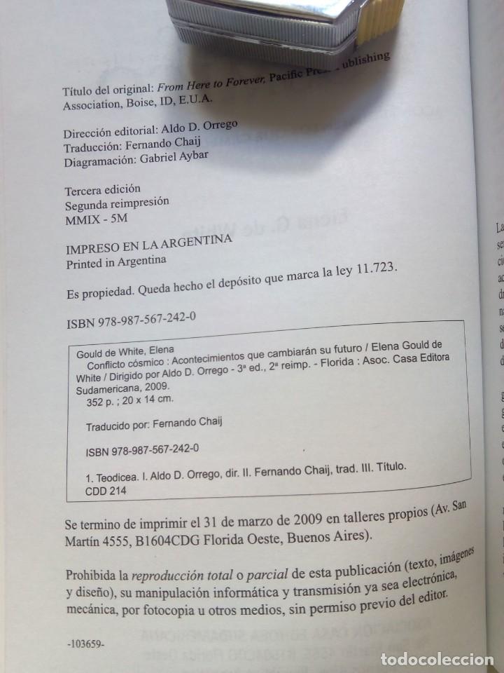 Libros de segunda mano: CONFLICTO C&Oacute;SMICO / ELENA G. WHITE - Foto 3