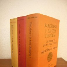 Libros de segunda mano: AGUSTÍ DURAN I SANPERE: BARCELONA I LA SEVA HISTÒRIA I, II I III. OBRA COMPLETA (CURIAL) PERFECTE. Lote 363539935