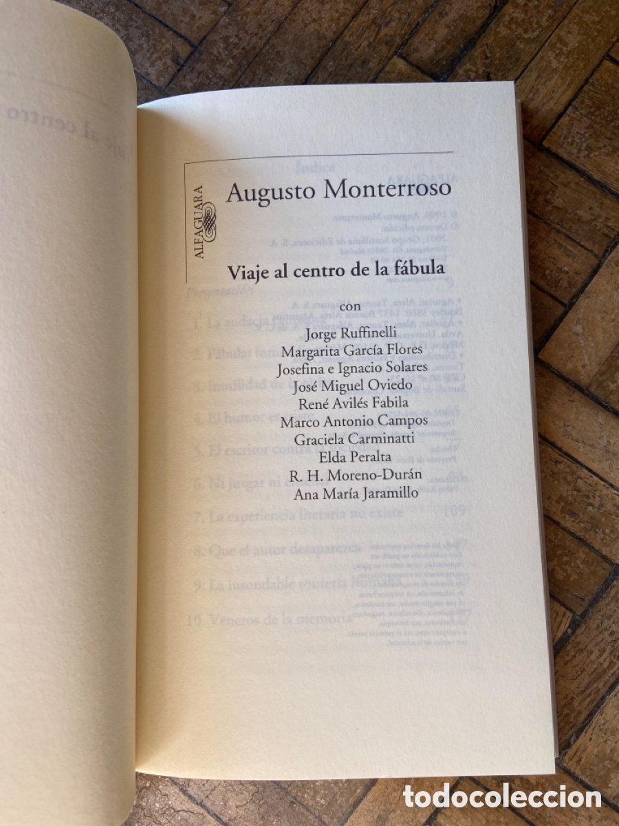 Libros de segunda mano: Viaje al centro de la f&aacute;bula - Augusto Monterroso - Alfaguara (2001) - Foto 3