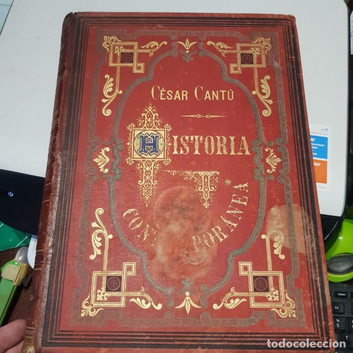 Libros de segunda mano: Libro cesar cantu historia contempor&aacute;nea - Foto 1