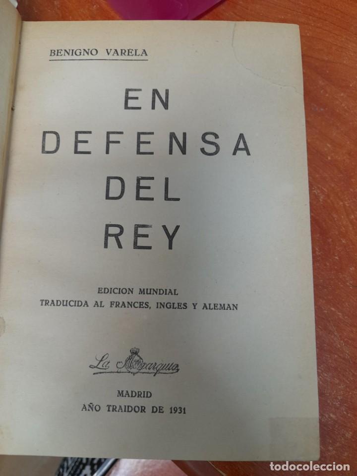 Libros de segunda mano: EN DEFENSA DEL REY. VARELA,B. A-MONA-177 - Foto 2
