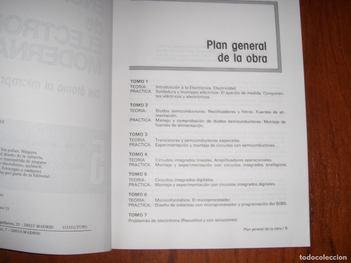 Libros de segunda mano: ENCICLOPEDIA DE ELECTRONICA MODERNA 5 PARANINFO J M ANGULO - Foto 3