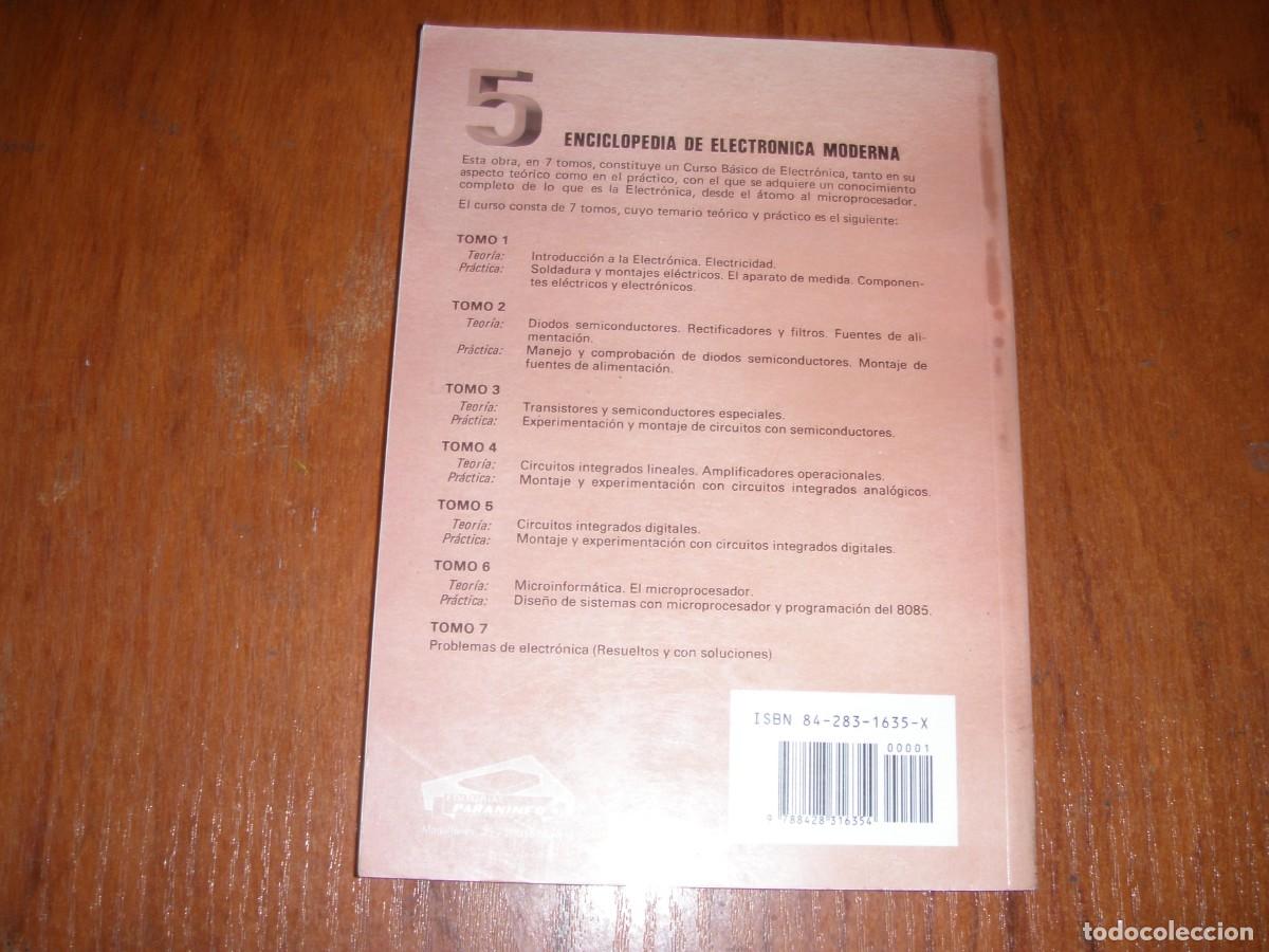 Libros de segunda mano: ENCICLOPEDIA DE ELECTRONICA MODERNA 5 PARANINFO J M ANGULO - Foto 5