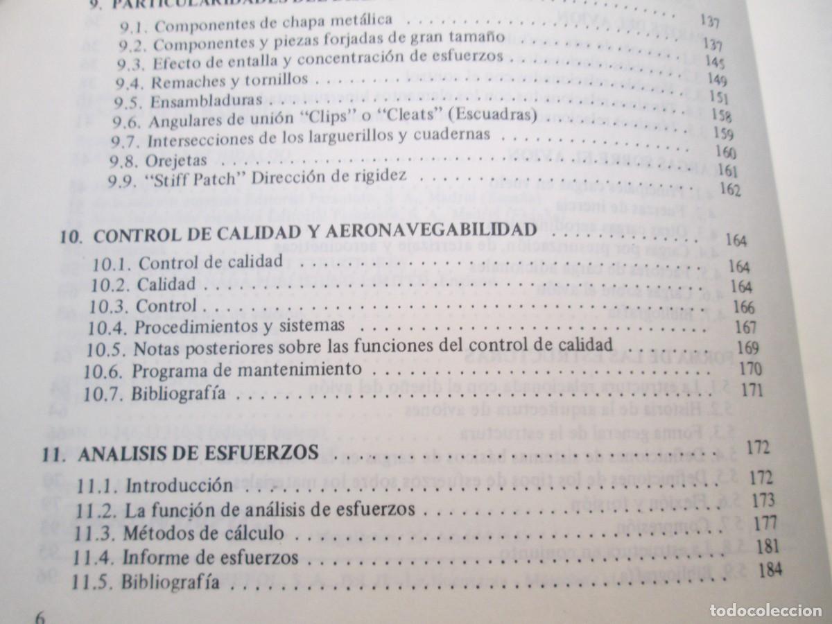 Libros de segunda mano: ESTRUCTURAS DEL AVION. JOHN CUTLER. EDITORIAL PARANINFO 1984. - Foto 7