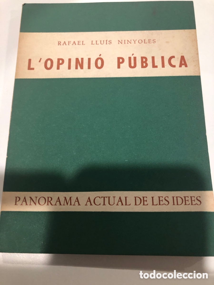 Libros de segunda mano: L&rsquo;opini&oacute; p&uacute;blica. Rafael llu&iacute;s ninyoles - Foto 1