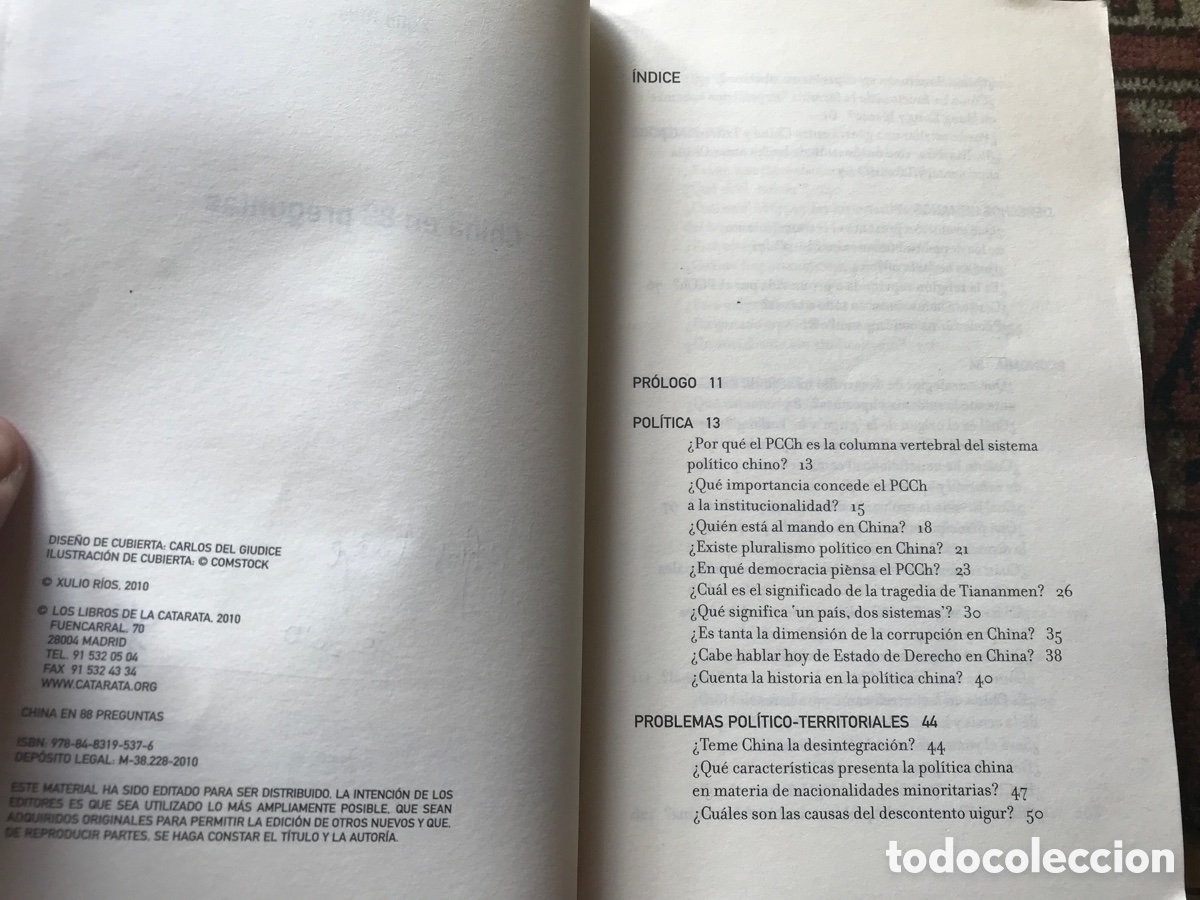 Libros de segunda mano: China en 88 preguntas. Xulio R&iacute;os. Catarata - Foto 4