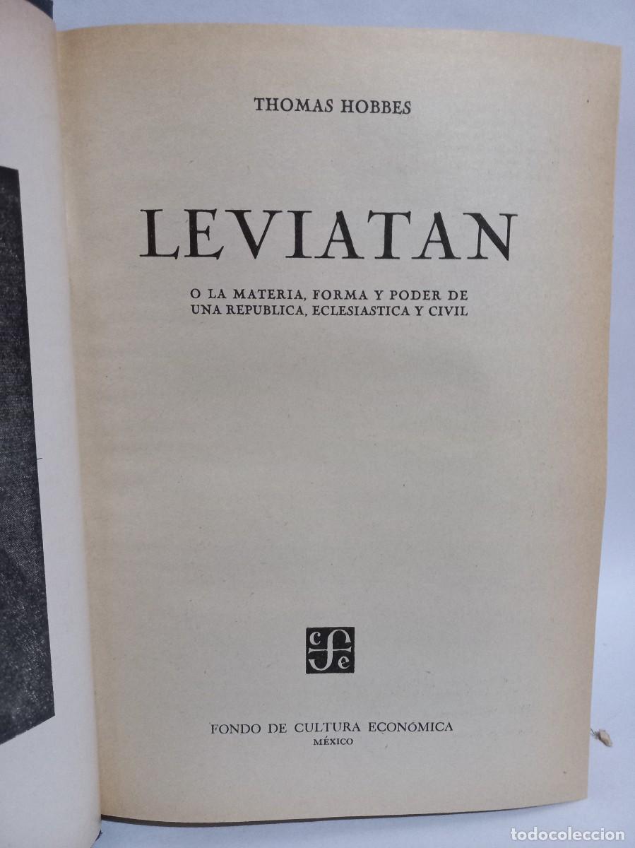 Libros de segunda mano: Thomas Hobbes - Leviatan - 1980 - Foto 3