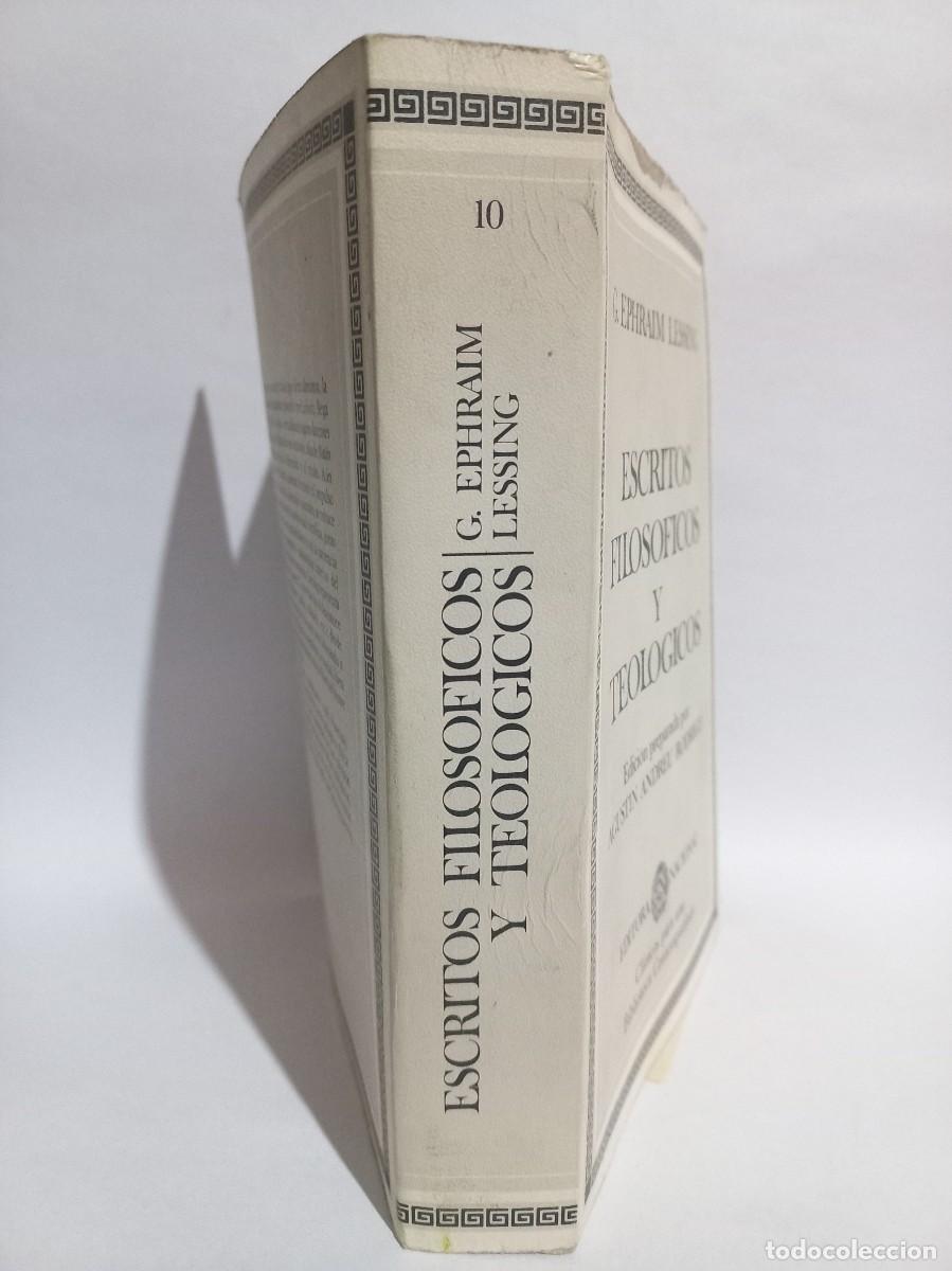Libros de segunda mano: G. Ephraim Lessing - Escritos Filosoficos y Teologicos - 1982 - Foto 2