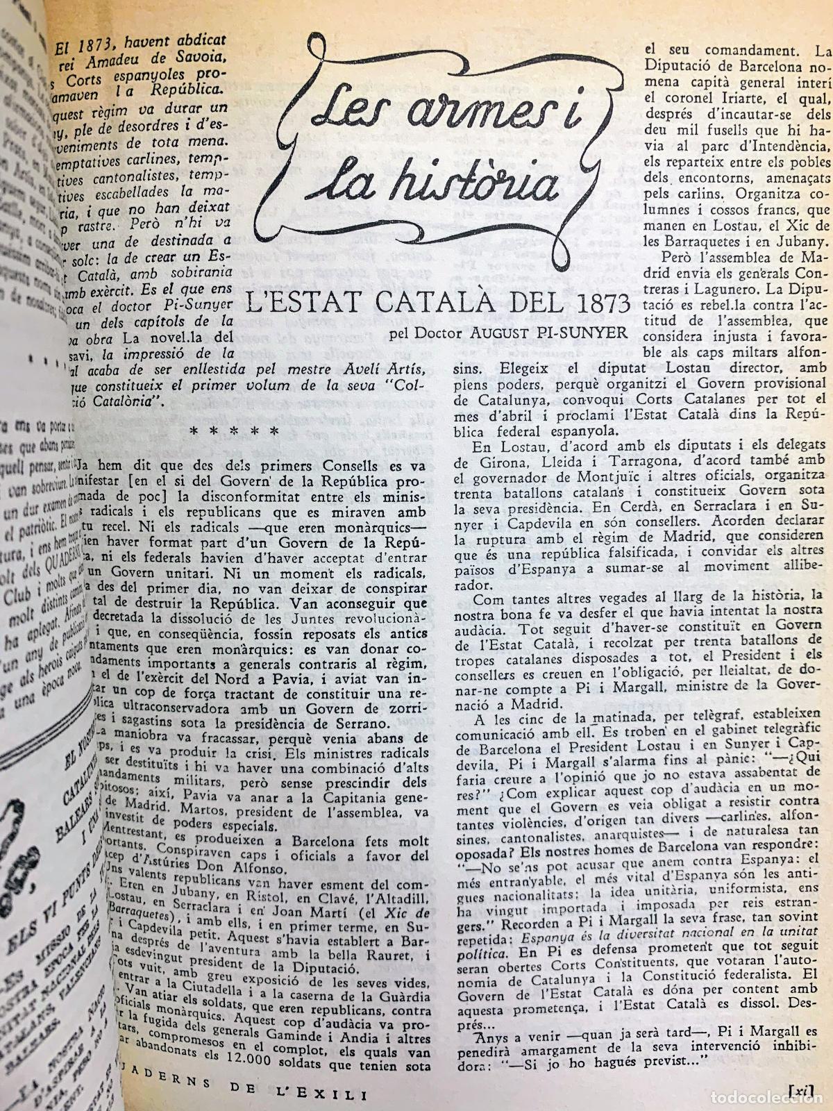 Libros de segunda mano: QUADERNS DE L&acute;EXILI MEXIC 1943-1947 - Foto 3