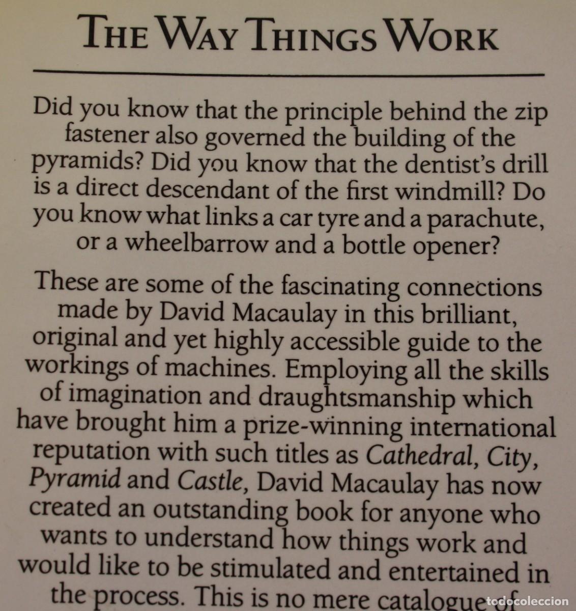 Libros de segunda mano: INTERESANTE LIBRO: THE WAY THINGS WORK (COMO FUNCIONAN LAS COSAS) DAVID MACAULAY - 1&ordf; EDICION - Foto 2