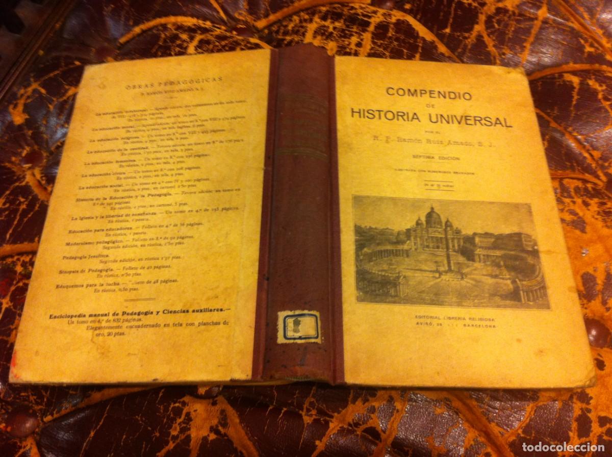 Libros de segunda mano: RAM&Oacute;N RUIZ AMADO. COMPENDIO DE HISTORIA UNIVERSAL. 1930 - Foto 1