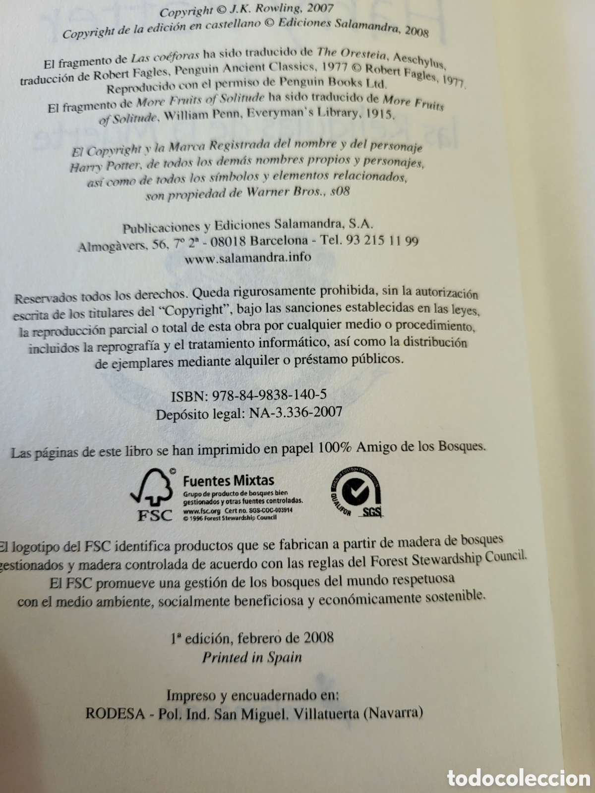 Libros de segunda mano: HARRY POTTER PRIMERA EDICION - Foto 7