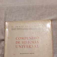 Libros de segunda mano: COMPENDIO DE HISTORIA UNIVERSAL.C.PEREZ BUSTAMANTE.EDICIONES ATLAS 1969. Lote 365281826
