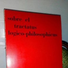Libros de segunda mano: SOBRE EL TRACTATUS LOGICO-PHILOSOPHICUS - TEOREMA NÚMERO MONOGRÁFICO 1972 - UNIVERSIDAD DE VALENCIA
