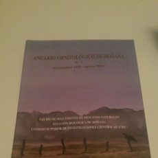 Libros de segunda mano: ANUARIO ORNITOLOGICO DE DOÑANA, NO 1, ( SEPTIEMBRE 1999 - AGOSTO 2001 ).. Lote 365373191