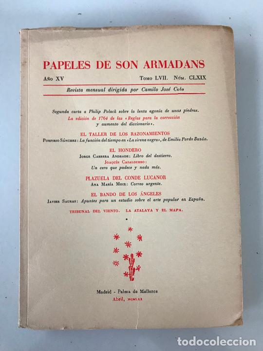 Libros de segunda mano: Papeles de son armadans. N&uacute;mero CLXIX. - Foto 1