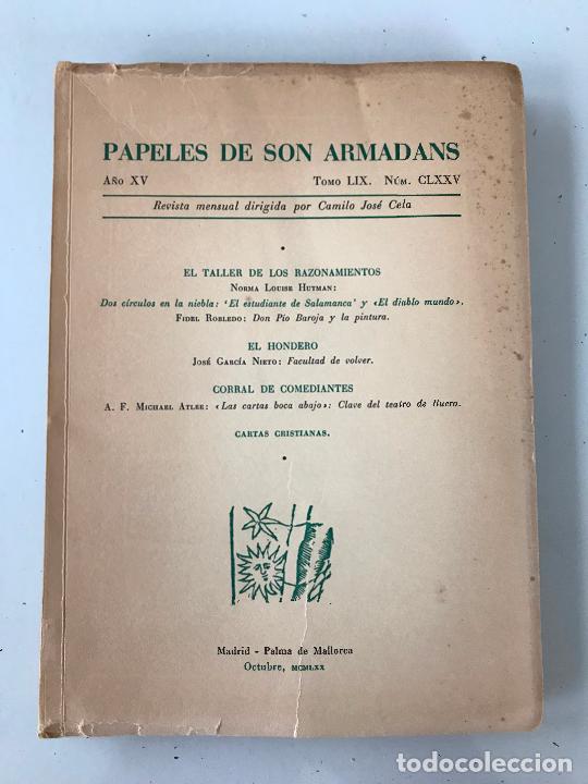Libros de segunda mano: Papeles de son armadans. N&uacute;mero CLXXV - Foto 1