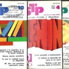 Libri di seconda mano: STP (SOCIALISMO – TEORÍA Y PRÁCTICA). SELECCIONES DE LA PRENSA SOVIÉTICA. 9 NÚMEROS 1980-82. (MOSCÚ). Lote 365739906