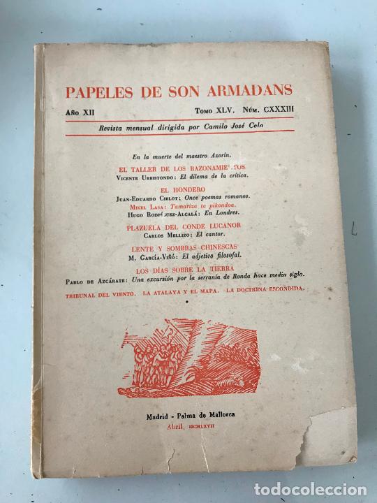 Libros de segunda mano: Papeles de son armadans. N&uacute;mero CXXXIII - Foto 1