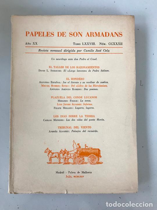Libros de segunda mano: Papeles de son armadans. N&uacute;mero CCXXXII - Foto 1