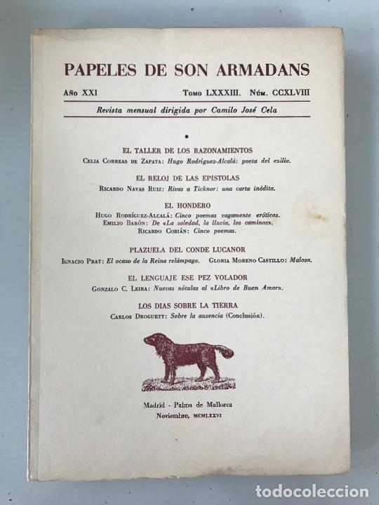 Libros de segunda mano: Papeles de son armadans. N&uacute;mero CCXLVIII - Foto 1