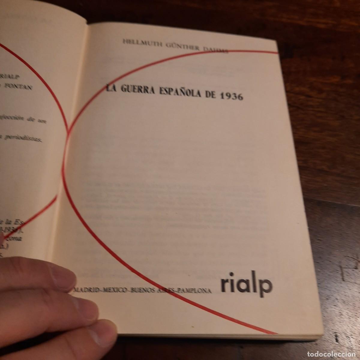Libros de segunda mano: La guerra de Espa&ntilde;a de 1936, Hellmuth G&uuml;nther Dahms - Foto 1